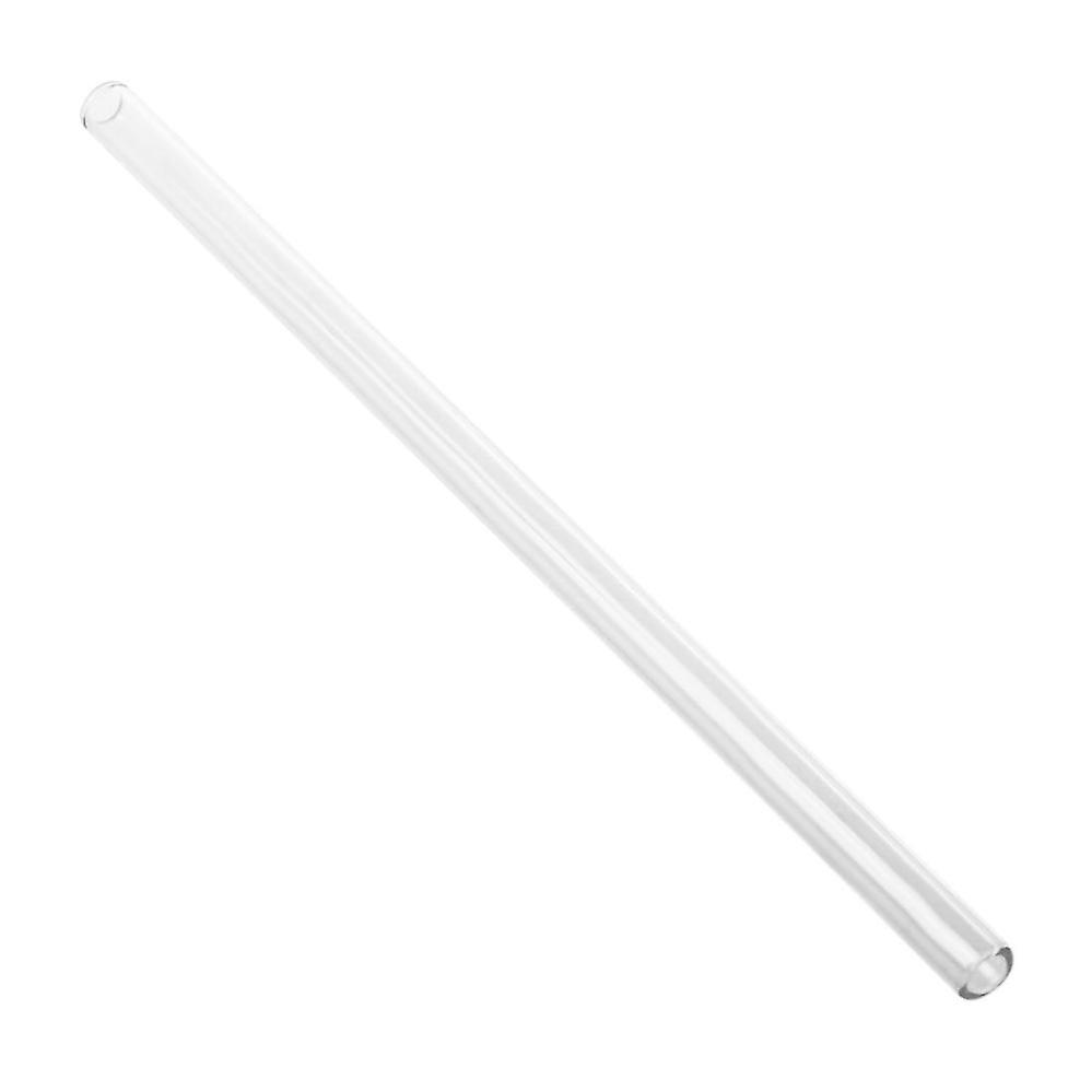 High Borosilicate Glass Drinking Straw Wedding Birthday Party Diameter 8mm Length 7 Inches , Transp