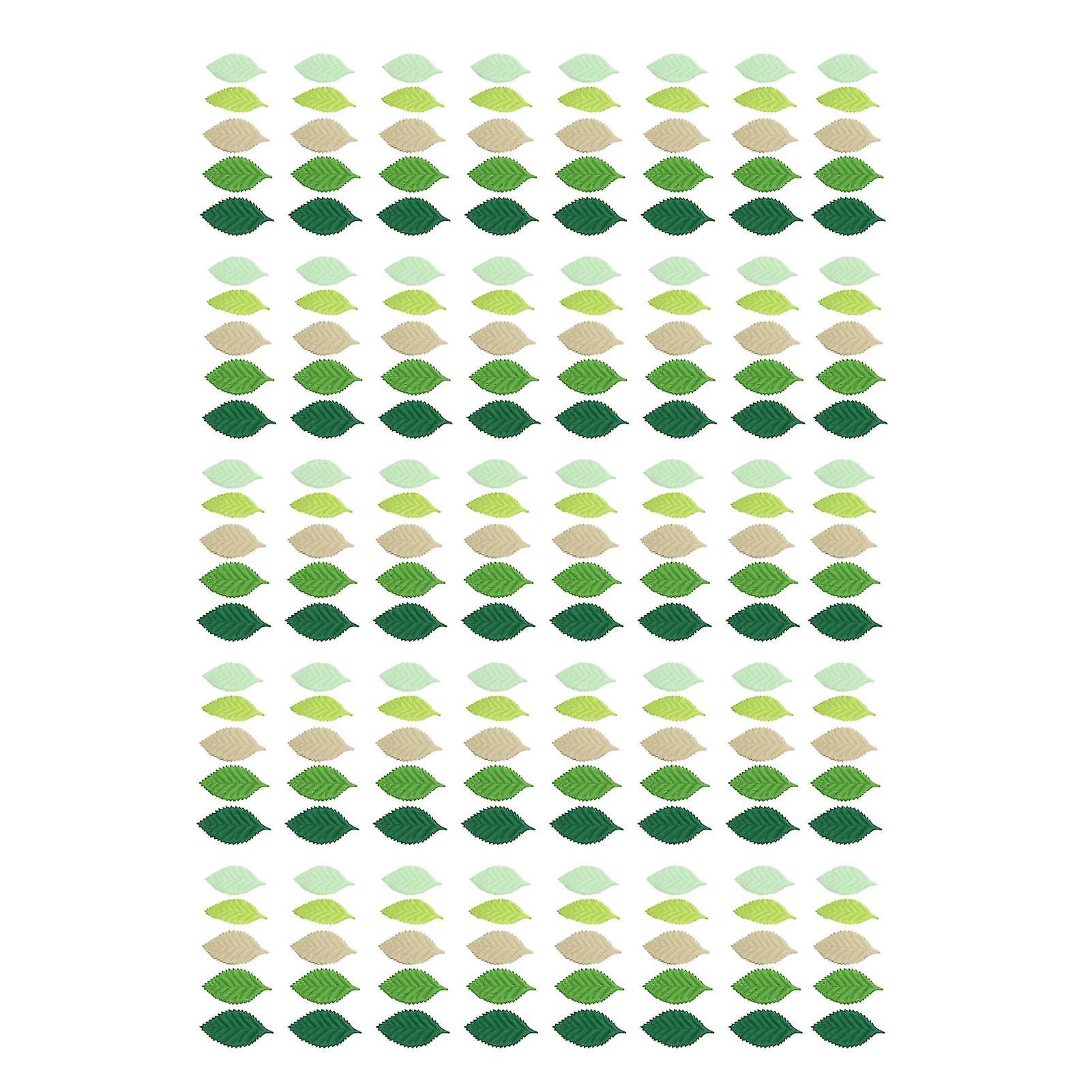 200Pcs Artificial Green Leaves High Simulation Exquisite Details Various Colors Simulation Green Leaves for DIY Crafts