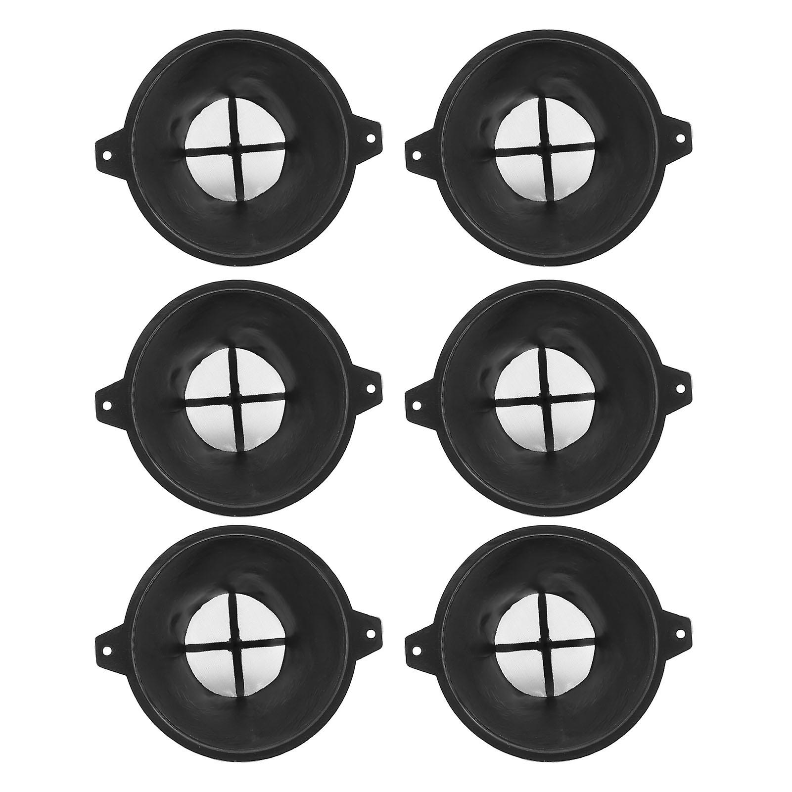 6PCS Plastic Paint Filter with Fine Nylon Mesh Reusable Strainer for Water Based Oil