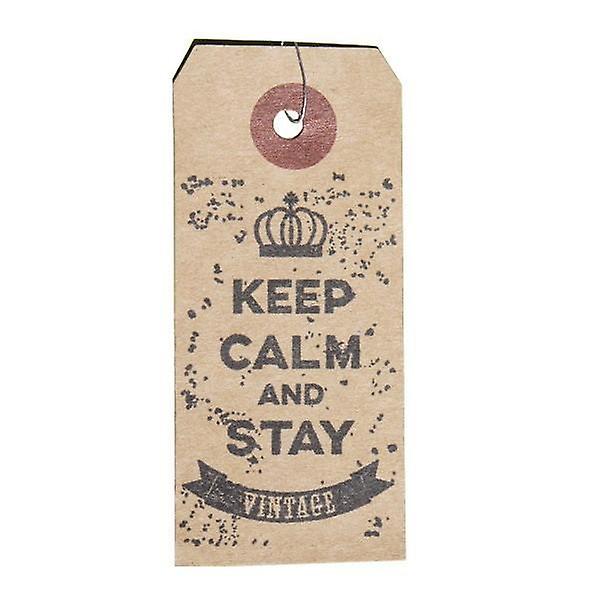 Kraft labels + Wood stamps Vintage