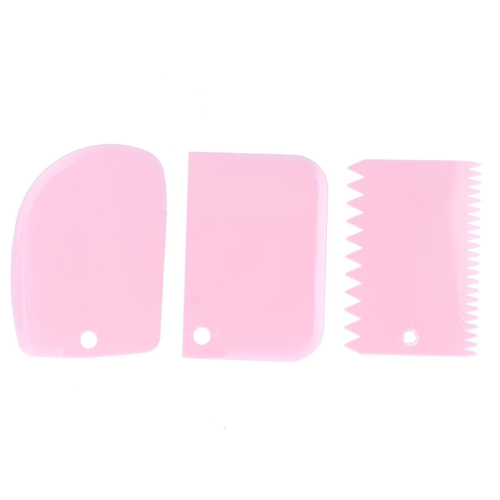 Cake Cream Scraper, Dough Cutters, Baking Tool, Pink