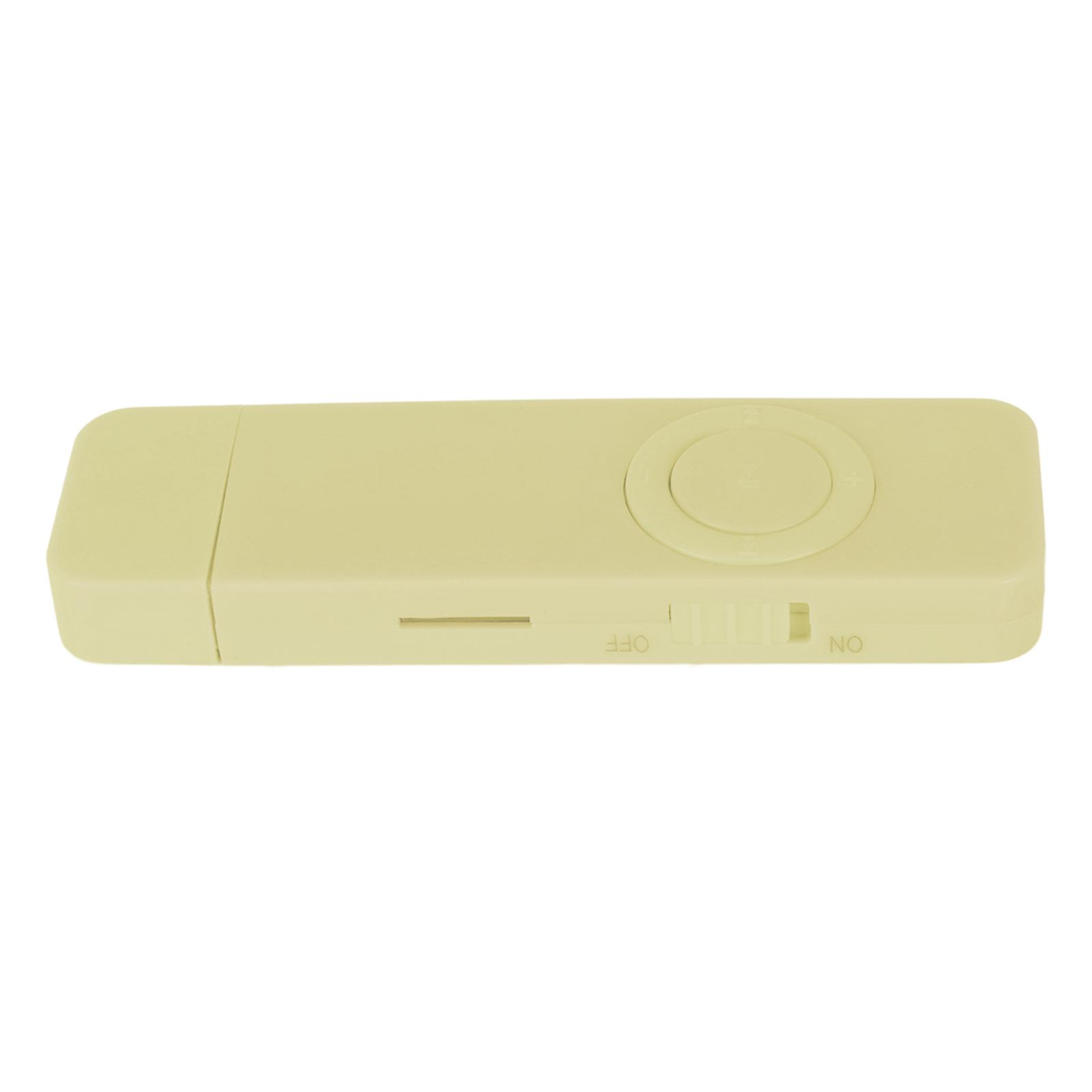 MP3 Player 8GB Memory 64GB Expandable USB Flash Drive Type Support OTG HiFi Lossless Sound Slim Portable Music Player Yellow 