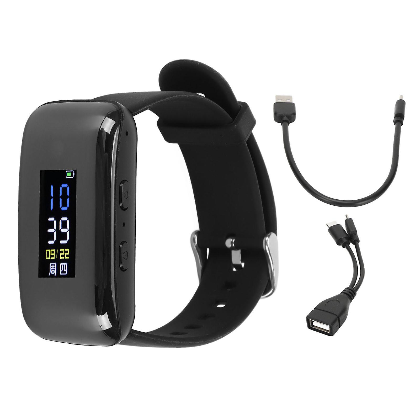 AI Intelligent Voice Recorder Watch: 1080P HD, Noise Reduction, Heart Rate Monitor, 32GB