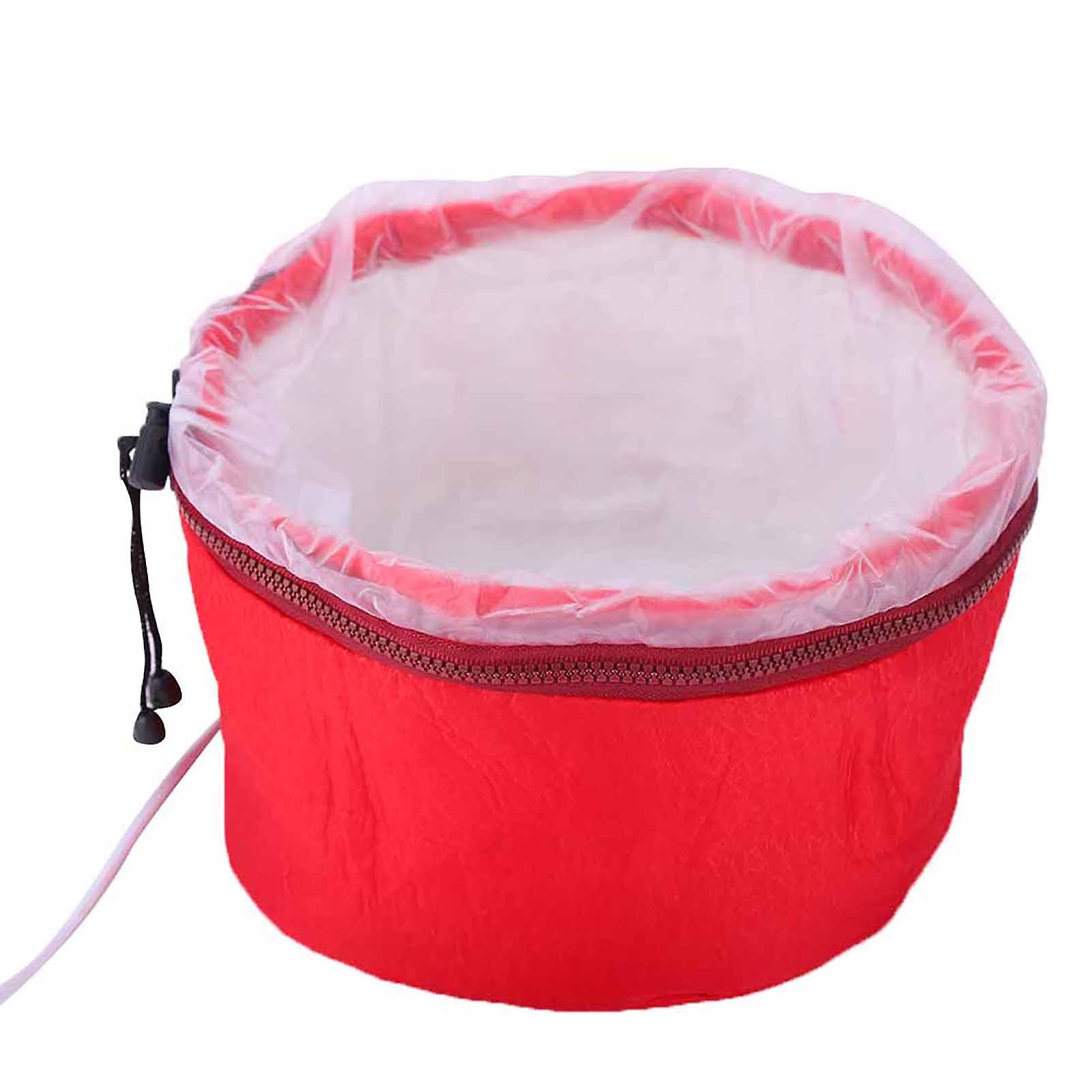 Electric Heating Steam Hair Cap Red 27cm Diameter, 3 Modes
