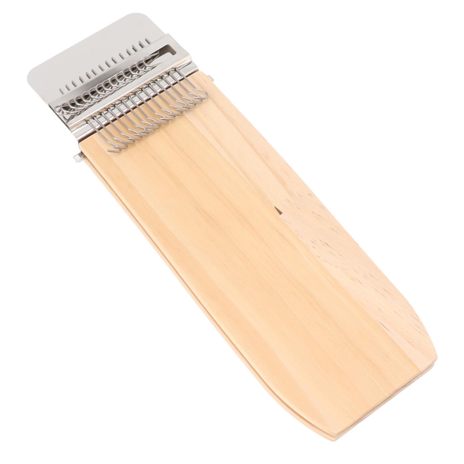 Small Weaving Loom Kit Portable Mini Loom Machine DIY Weaving Repair Tool with 14 Hooks for Socks Clothes 