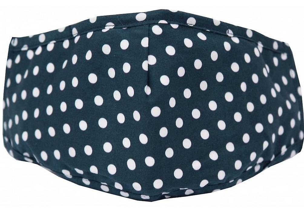 David Van Hagen Polka Dot Reusable Face Mask - Navy