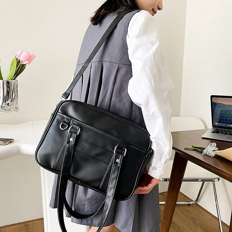 Sac à main Style japonais JK Sac Femmes Lycée Étudiant Uniforme Sac PU En Cuir Sac À Bandoulière Femmes Simple Sacs À Main Bandoulière Sacs Itabag