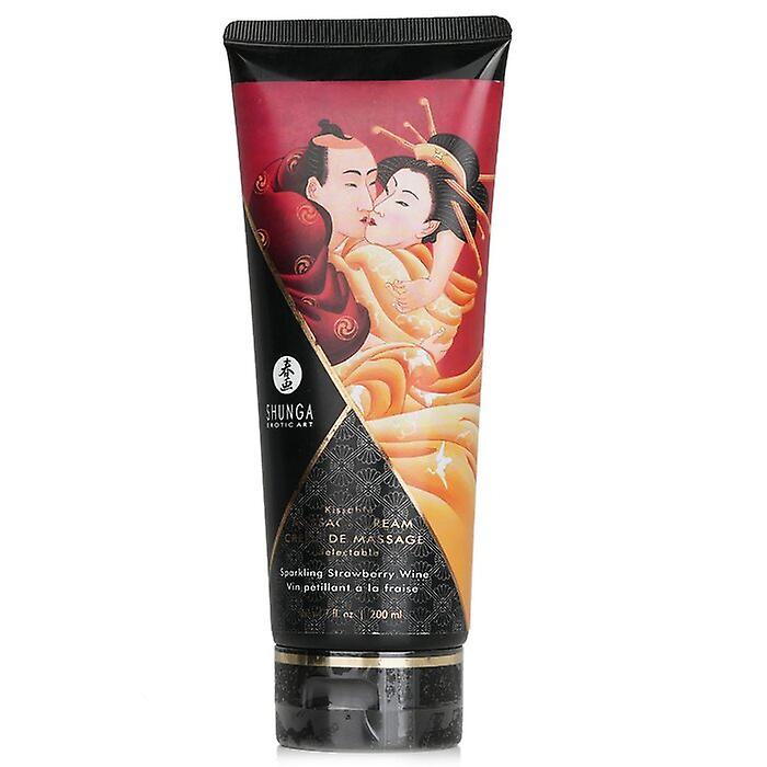 Shunga Kissable Massage Cream - Sparkling Strawberry Wine 200ml/7oz