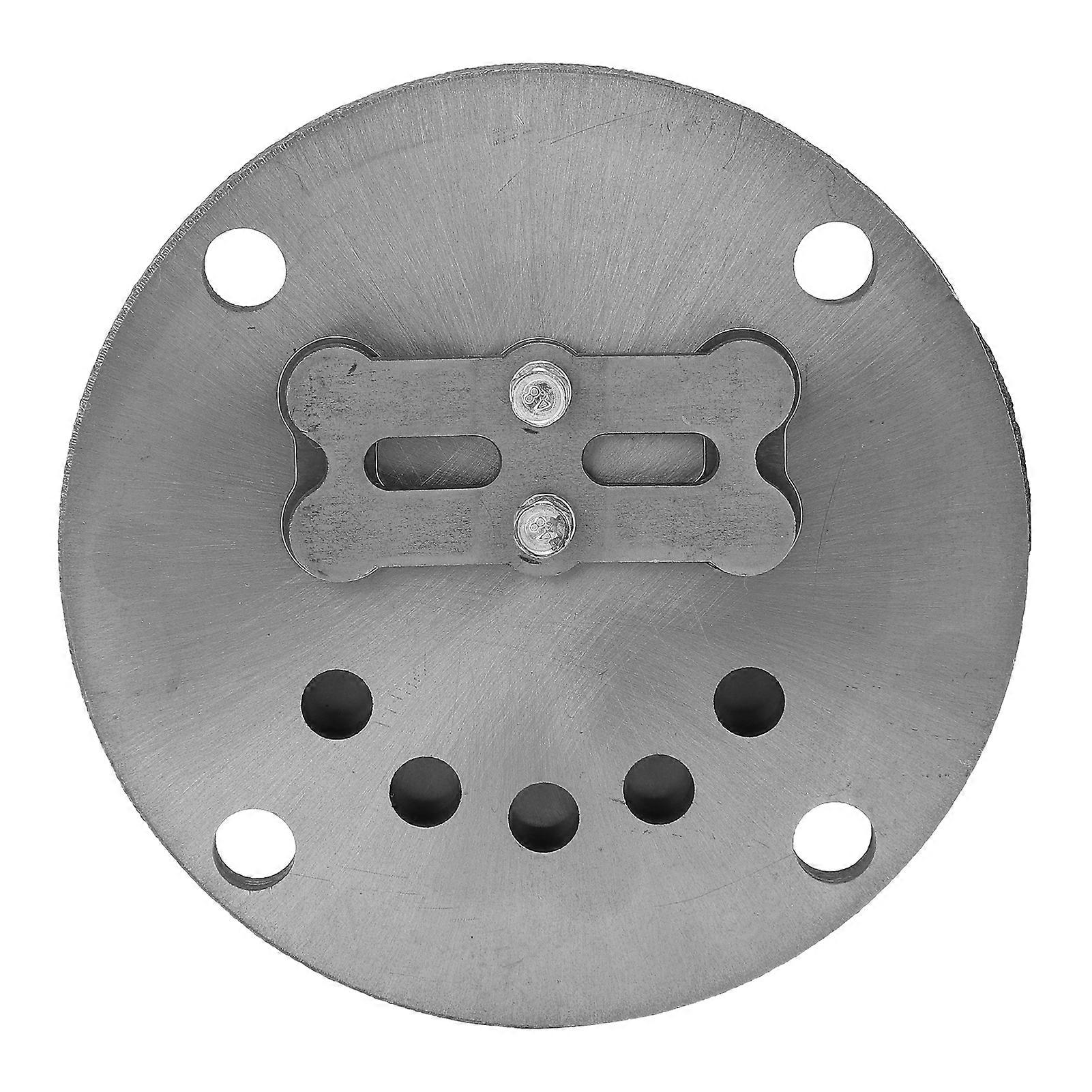 Uadme Valve Plate, Steel Material High Accuracy Cylinder Air Pump Accessories Replacement Bore 90, Thickened and Reinforced Design, Precise Cutting
