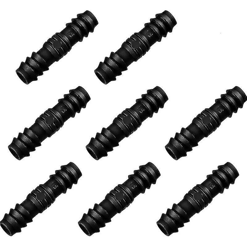 Hose Connectors for 16mm Joiner Irrigation System, Black, 8Pcs