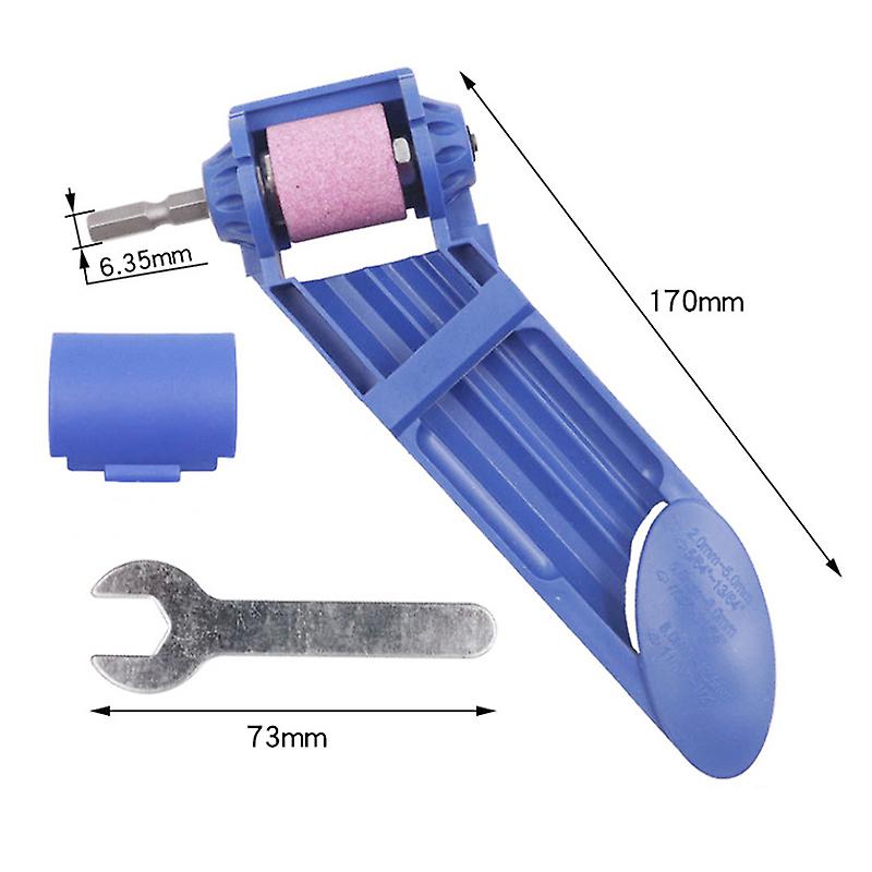 Portable Drill Bit Sharpener 2-12.5mm with Corundum Wheel