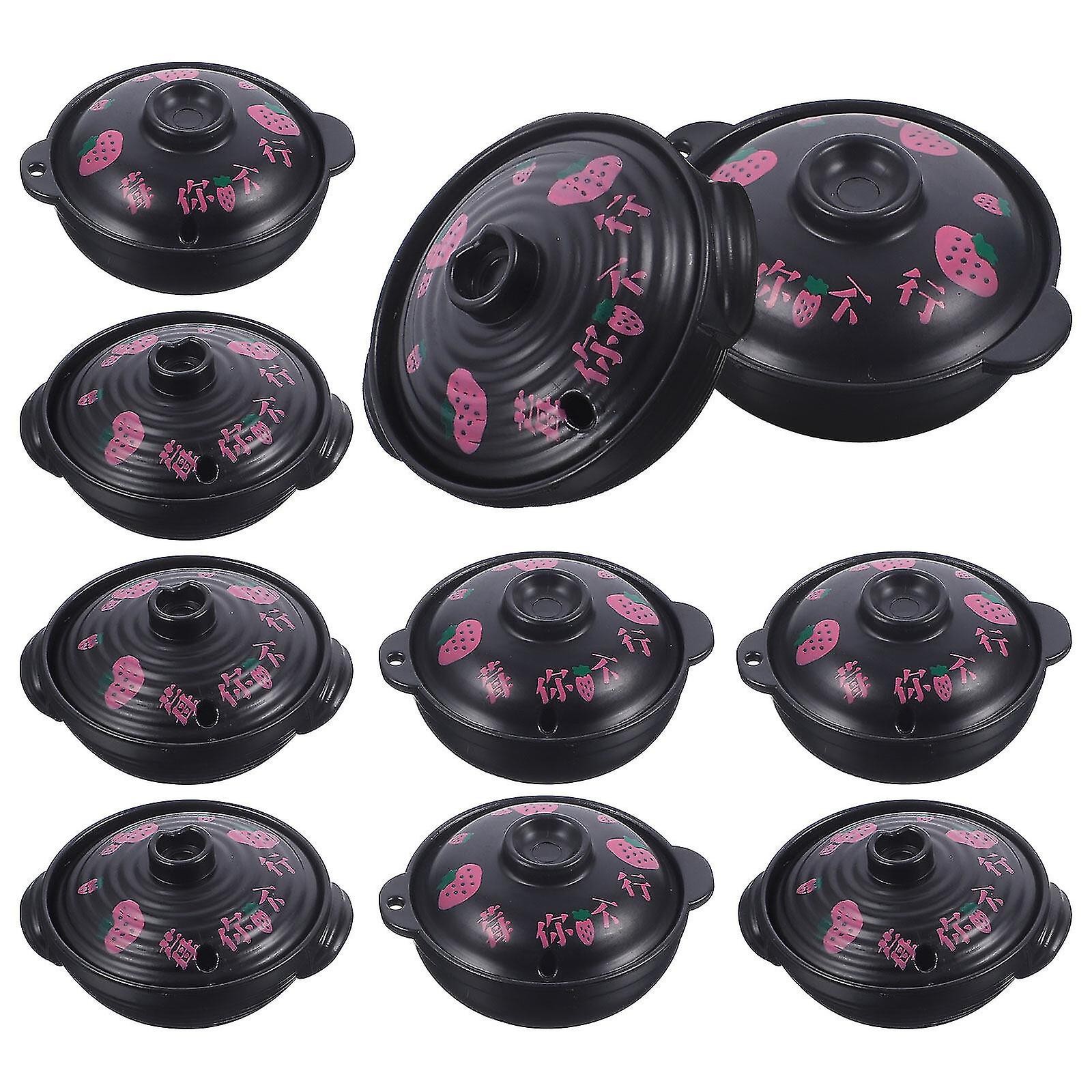 10pcs מיניאטורי תבשיל סיר מרק תבשיל מיני אביזרי בית