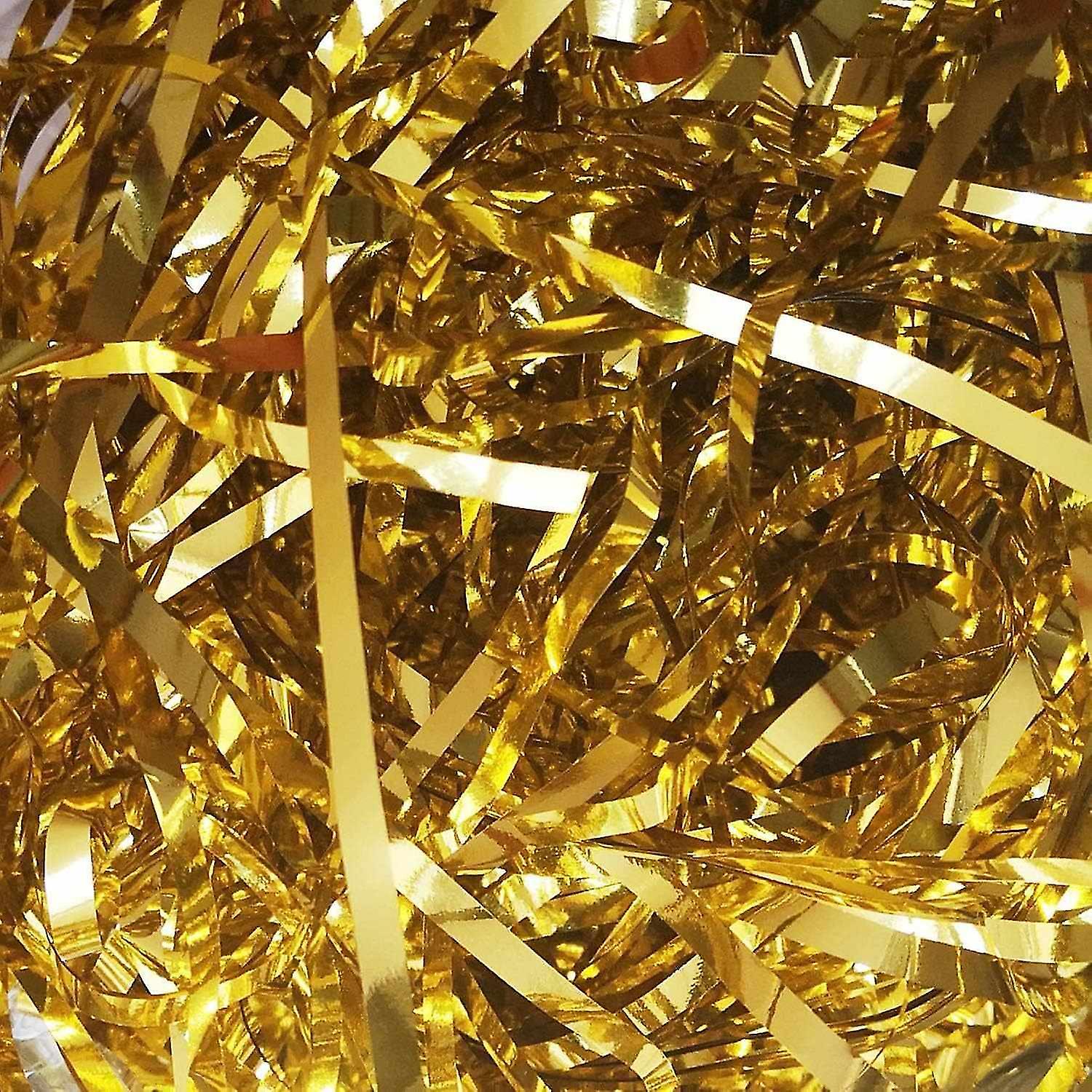 100 Grams of Metallic Shredded Paper(Gold), Ideal for Decorating Gifts, Filling Baskets and Wrapping