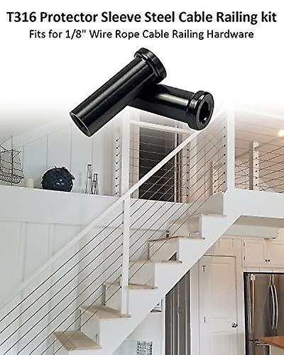 100-Pack Cable Railing Kit Sleeves for 1/8" Wire Rope