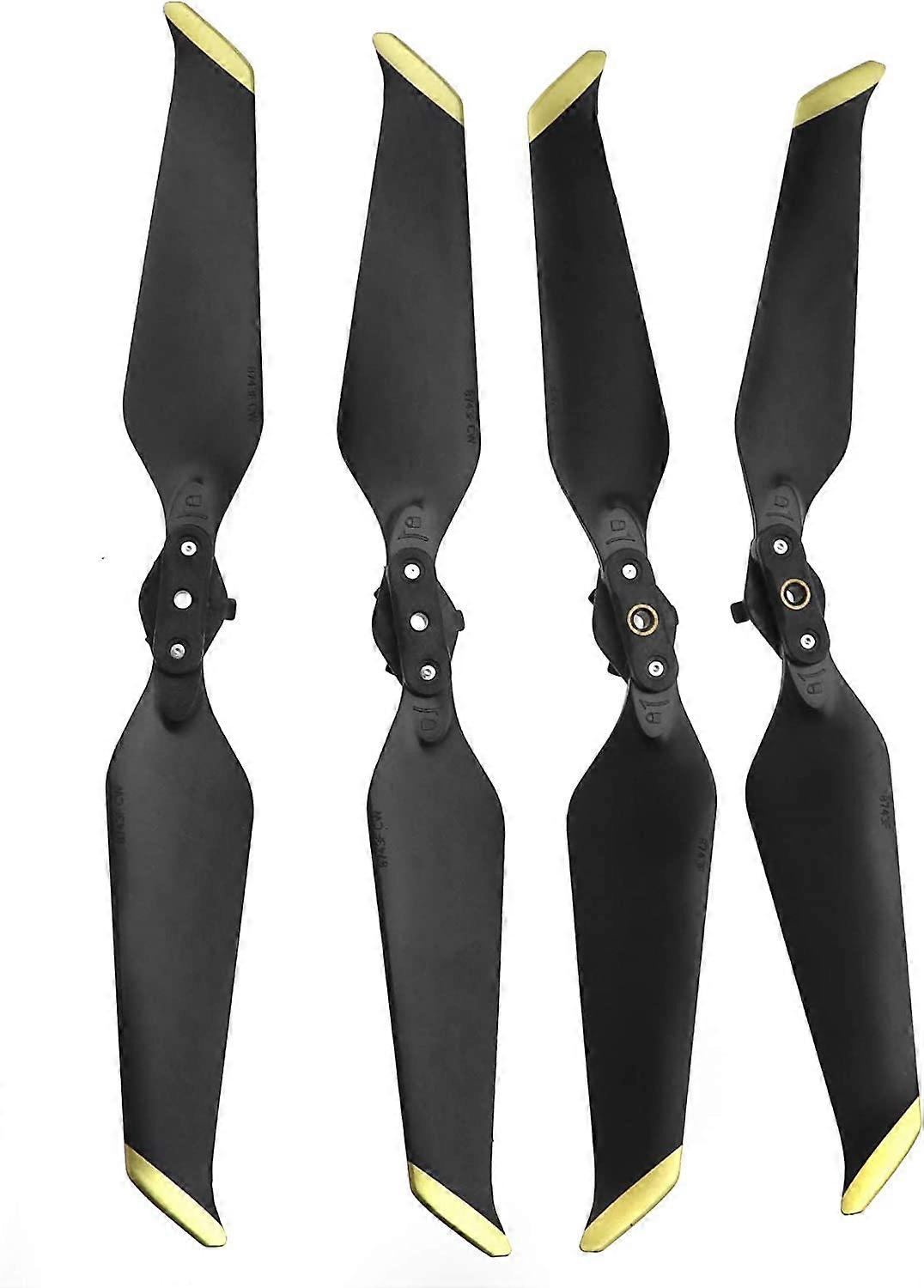 2 Pair Propeller for DJI Mavic 2 Pro & Mavic 2 Zoom Drone Tip 8743F Low Noise Quick Release, Golden