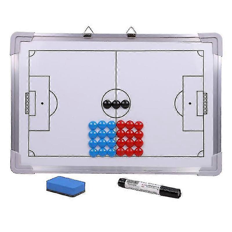 Aluminium Tactical Magnetic Plate For Soccer Strategy Coach Football Judge Board1set-white