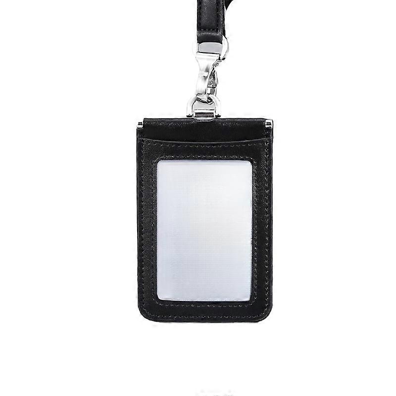 INF Lederen ID-kaarthouder met Clip Verticaal