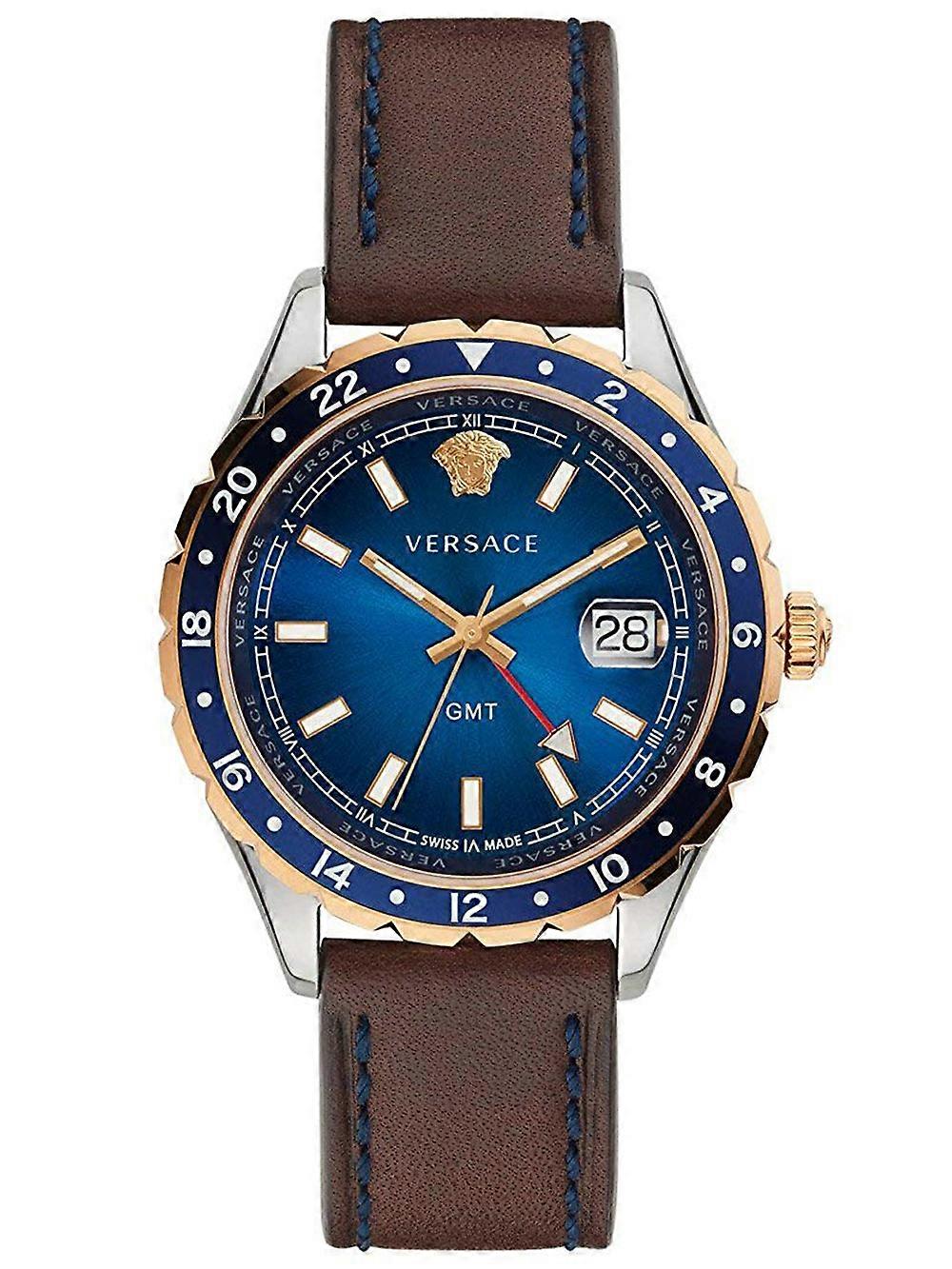 Versace V11080017 Hellenyium Gmt Mens Watch 42mm 5atm