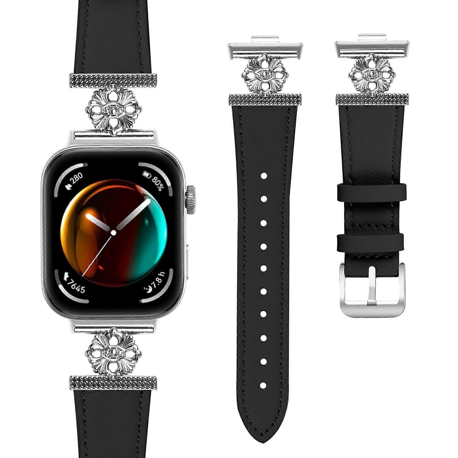 INF Klockarmband i äkta läder för Huawei Watch Fit 3