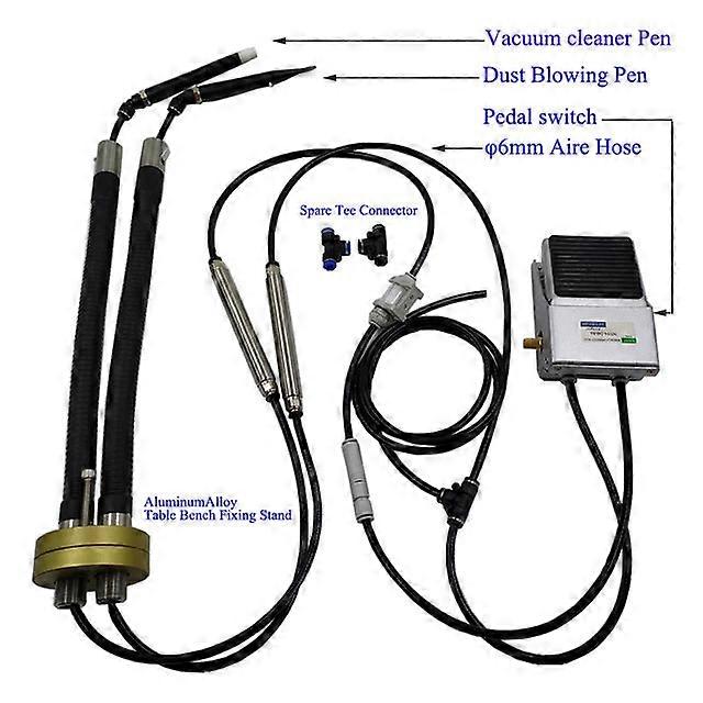 Professional Watch Case Movement Clean Tool Kit Air Blowing Vaccuuming Dust Cleaner Tools For Watchmakers