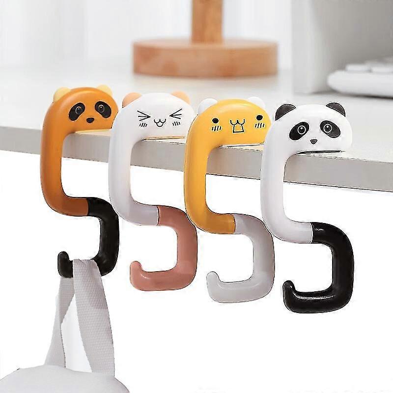 1Pcs Travel Portable Plastic Bag Cute Animal Hook for Hanging Decorative Table Purse Bag Hooks Wall Hanger Holder Handbag