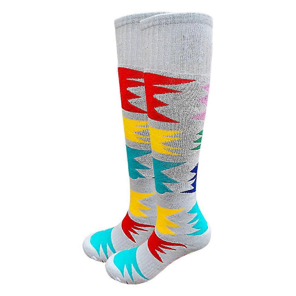 Ski Compression Socks Medium Padding Knee High Warm Breathable Outdoor Sports Stocking