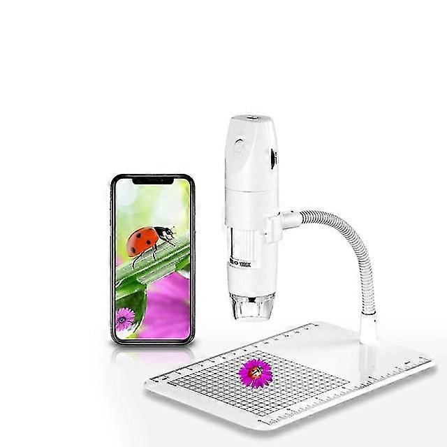 Wireless digital microscope handheld usb hd inspection camera 50x-1000x magnification with flexible stand for iphone ipad pc