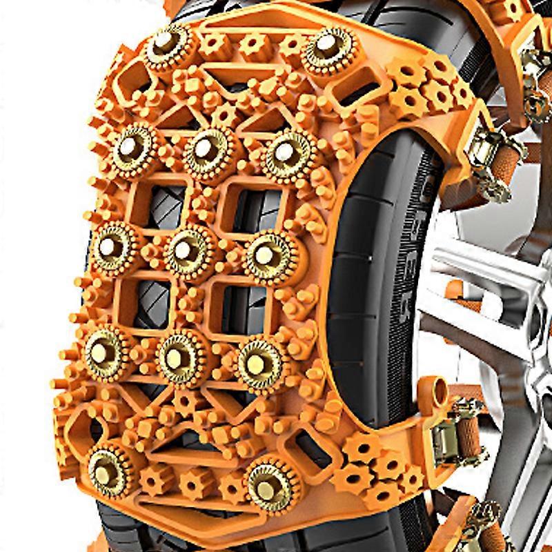 Universal Car Anti Snow Chains SUV Widen Thicken Wheel Tire Snow Chains Secure Driving Tools Double Threads Layered Patterns