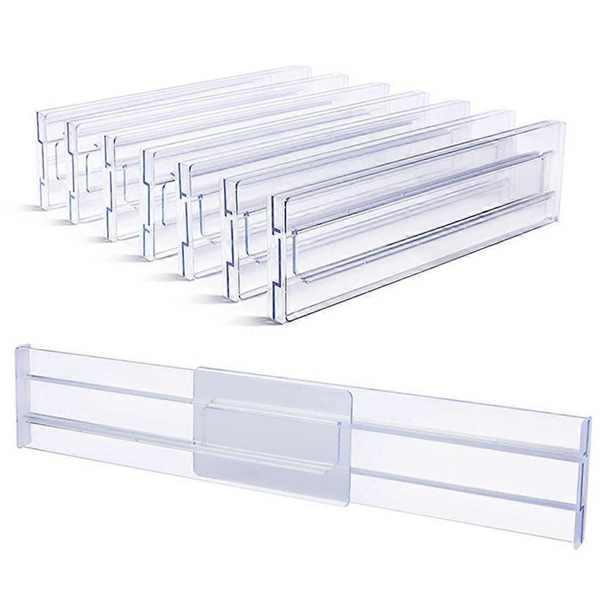 8PCS Drawer Dividers Organizer Adjustable Cabinet Storage Clothes Organizer Drawers Separators Kitc