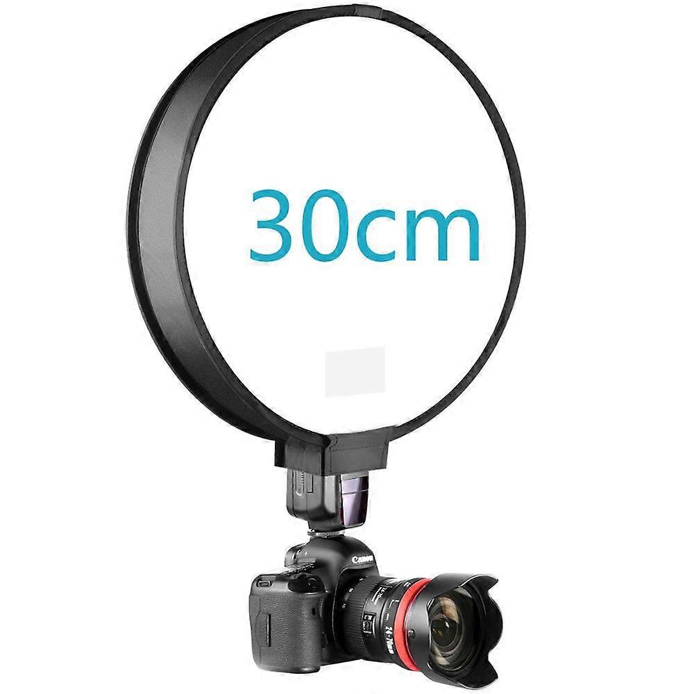 30CM40CM Round Universal Portable Speedlight Softbox Flash Diffuser On-Top Soft Box For Camera