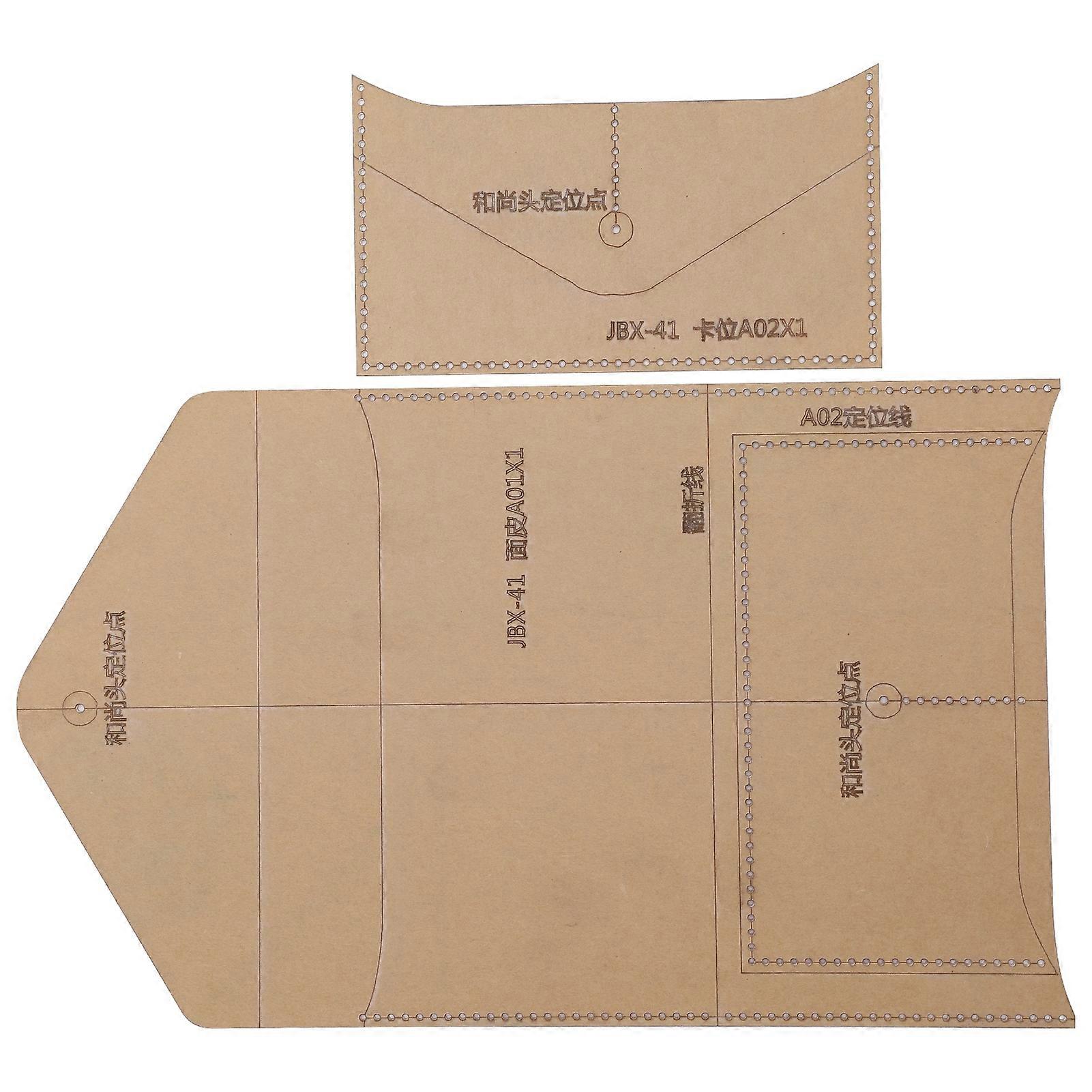 Acrylic DIY Template Envelope Bag Pattern Clear Stencil Craft Hand Making Supplies