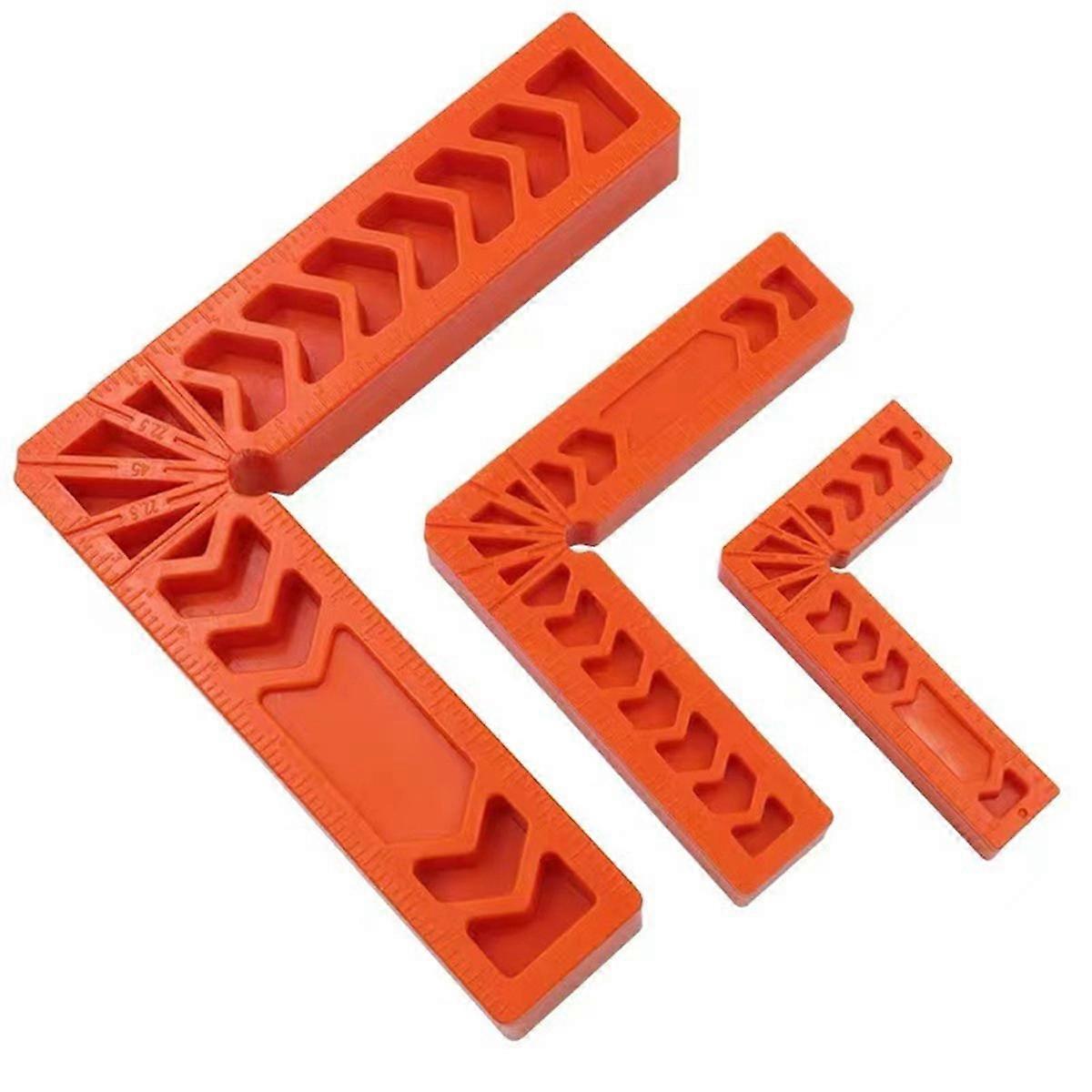 3PCS Right-Angle Positioning Ruler 90 Degree Angle Ruler Carpenter'S Marking Auxiliary Tool L-Type