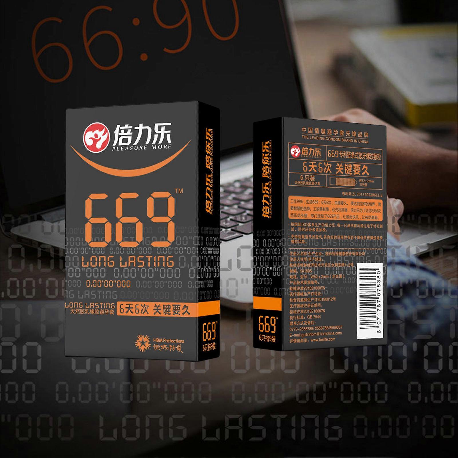 6PCS Men Ultra-Thin Threaded Condoms Super Lubricated Latex Real Feel Condoms Suitable for Healthy and Fun Sex Life