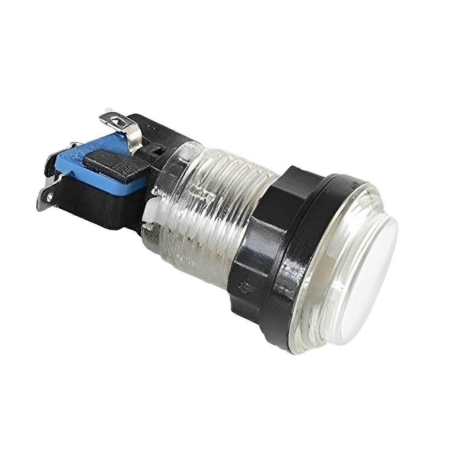 Microswitch 10pcs Game Push Buttons  LED Lights Brightness Screws Stabilizer Game Machine Self-Reset Switch Supplies