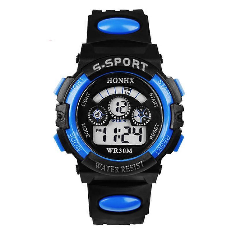 Digitaalinen LED-vedenkestävä urheilukello ranne taustavalaistu pojille tytöt lapset unisex