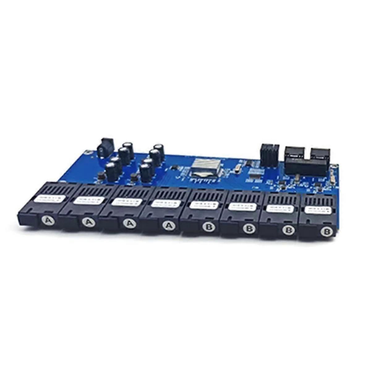 Gigabit-Ethernet-Glasfaser-Switch-Medienkonverter 8 Faser-Port 2 Rj45-Glasfaser-Port-optischer Transceiver 20