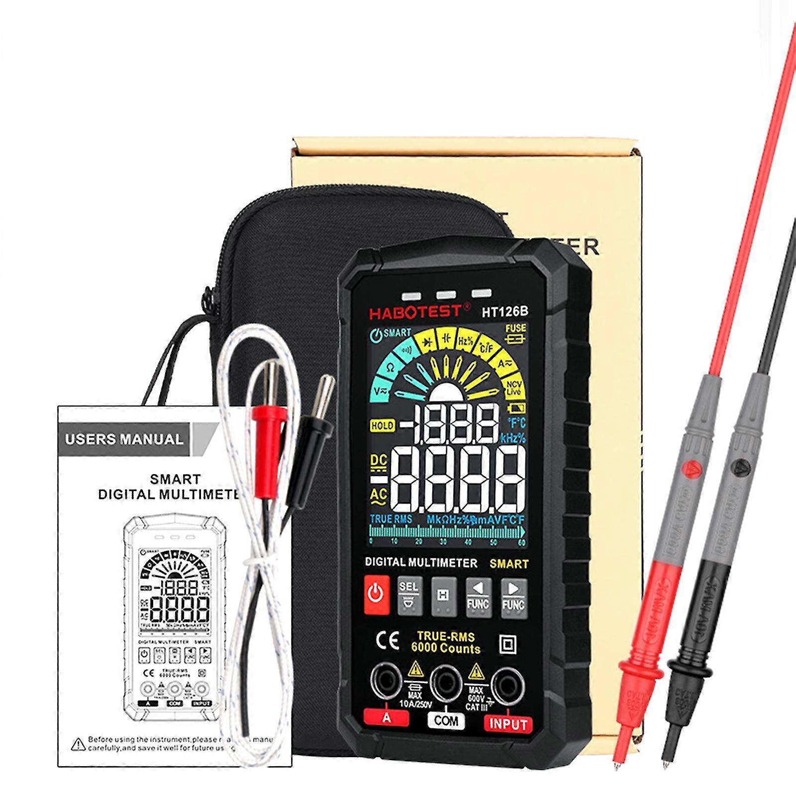 High Accuracy Digital Multimeter Electrical Voltmeter Tester Auto Recognition