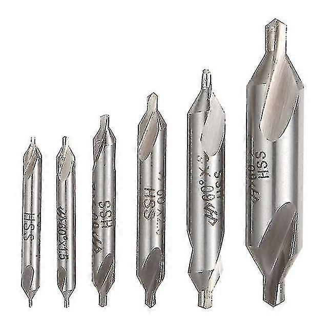 5pcs Hss Center Drill Bits Set Precision Combined Countersinks Kit 60 Degree Angle For Lathe Drill Bits