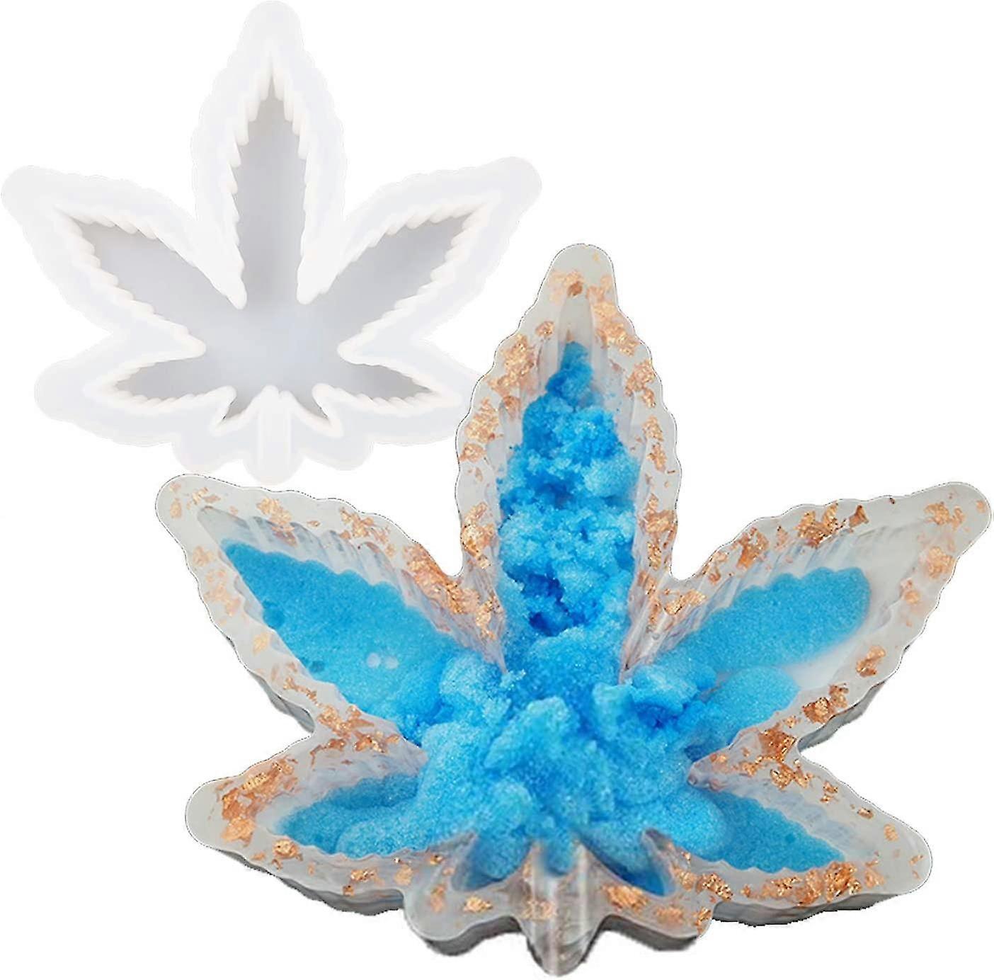 Ashtray Mold Compatible With Resin, Maple Leaf Silicone Resin Mold, Diy Ashtray Molds Compatible With Resin Casting Silicone Mold Compatible With Diy
