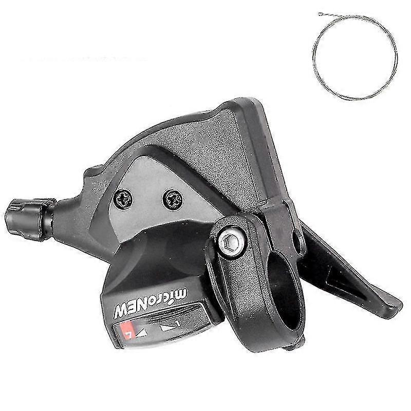 Starlight-micro-rotating Mountain Bike Shifting Finger Shift Split Finger Shift Lever Derailleur, Right Hand - 7 Speed--