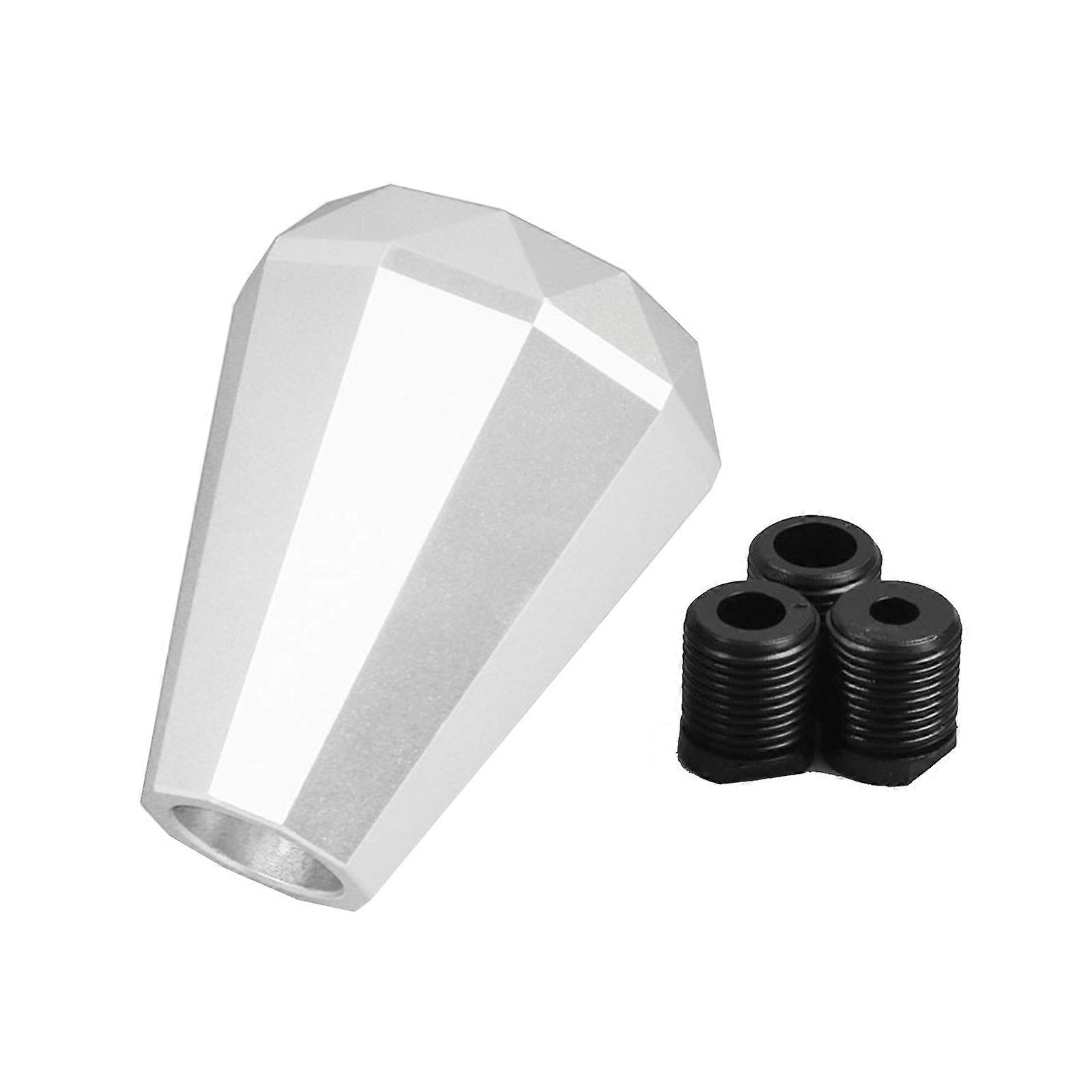 Aluminium Diamond Shift Knob For Universal Manual Shift Knob 8/10/12mm Adapter