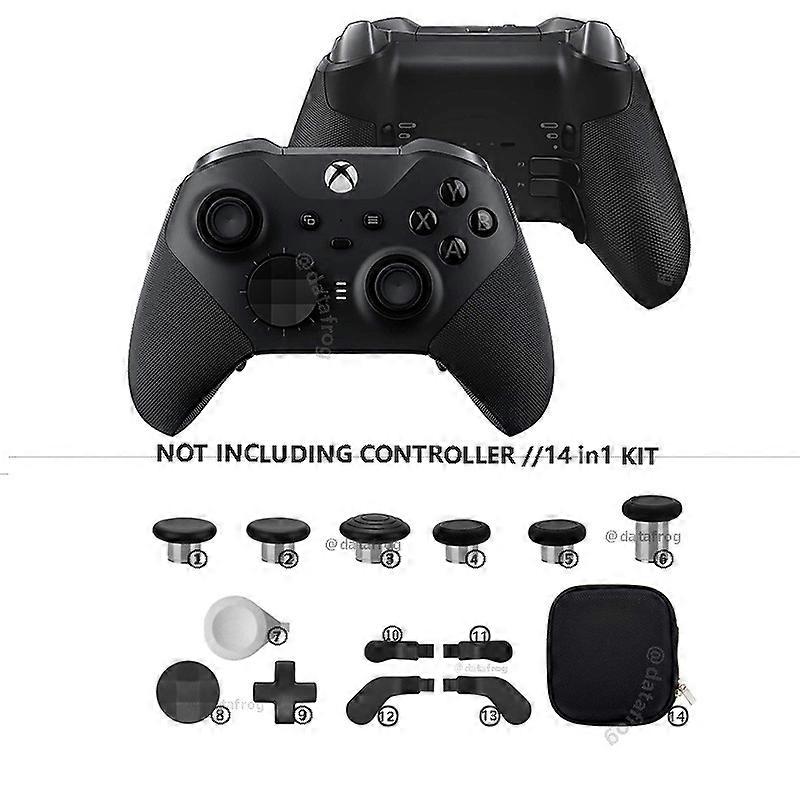 14 in 1 Metal Thumbsticks for Xbox One Elite Series 2, Elite Series 2 Controller Accessory Parts, Gaming Accessory Replacement
