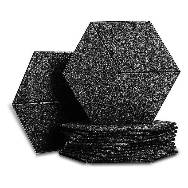 12 Pcs Acoustic Panel Sound Insulation Board,hexagon Sound Insulation Pad,for Sound Insulation &acou