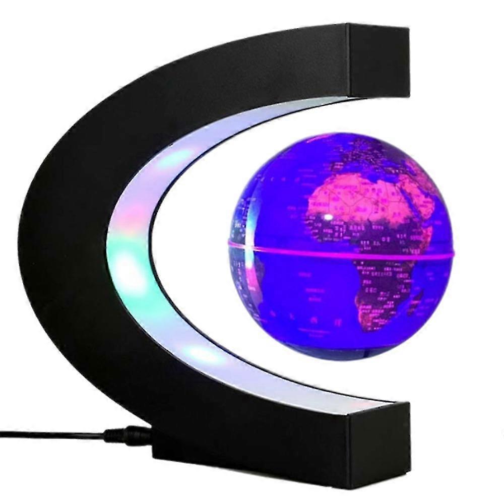 Floating Globe Globe Weltkarte Magnetschwebekugeln C-Rahmen Led English Globe For Kids-us Plu