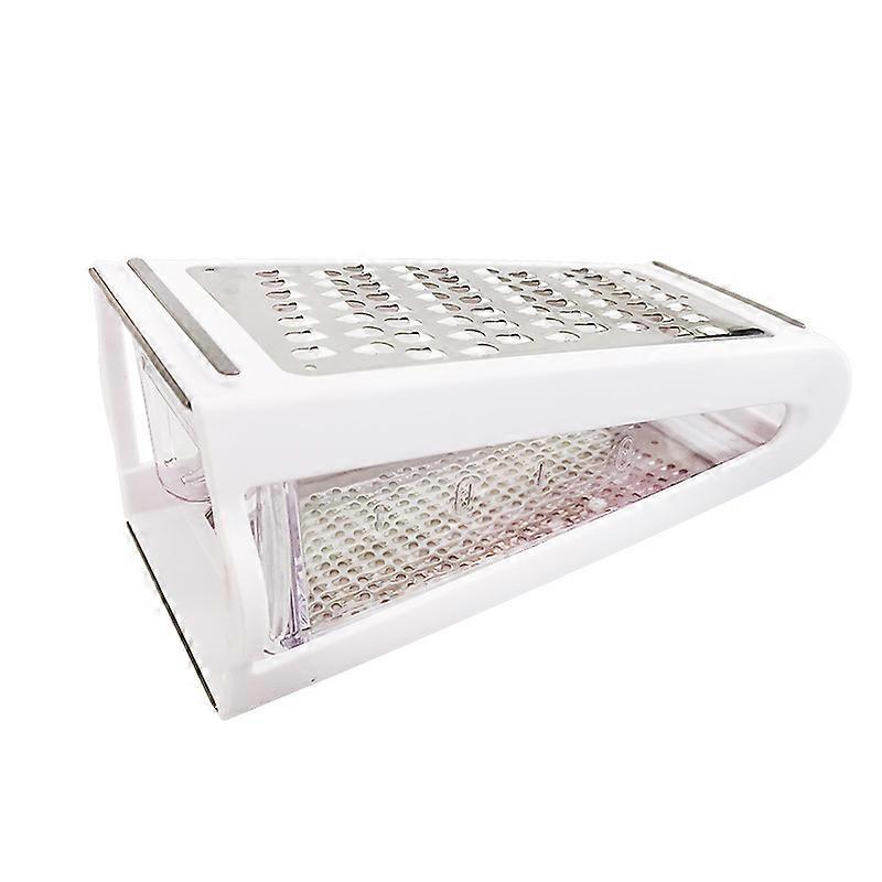 Cheese Grater, Reversible Box Grater with Two Sides, Food Grater with Storage Container, Vegetable Garlic Chopper Tool, Stainless Steel Grater for Kit