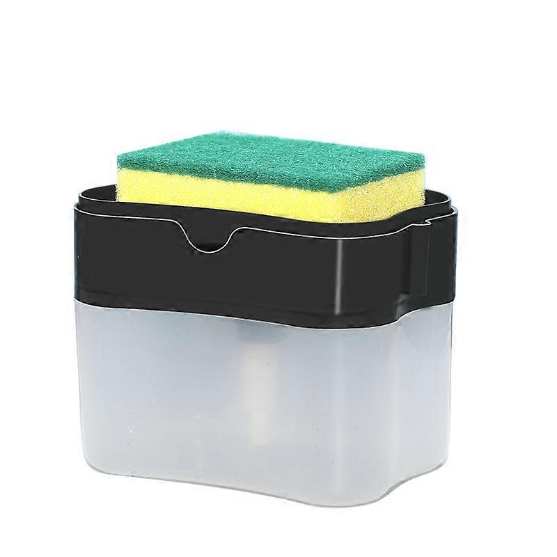 Automatic Bottled Soap Dispenser, for Liquid and Kitchen Sponge(1 Piece Black)