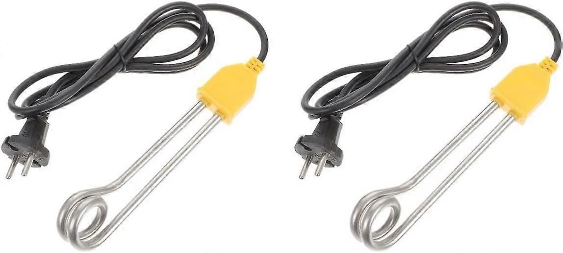 2 Pcs Swimming Pool Water Plug Immersion Electric Heating(600W)