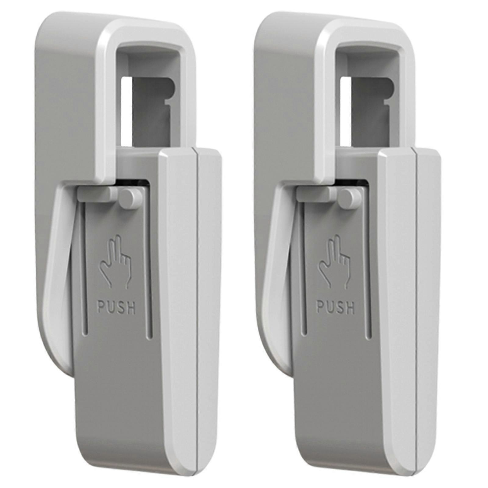 2Pcs Child Proof Door Lever Lock Self-Adhesive One Hand 90 Degree Foldable Push to Open Prevent Opening Doors Baby Proof Door Handle Lock Home Supplie