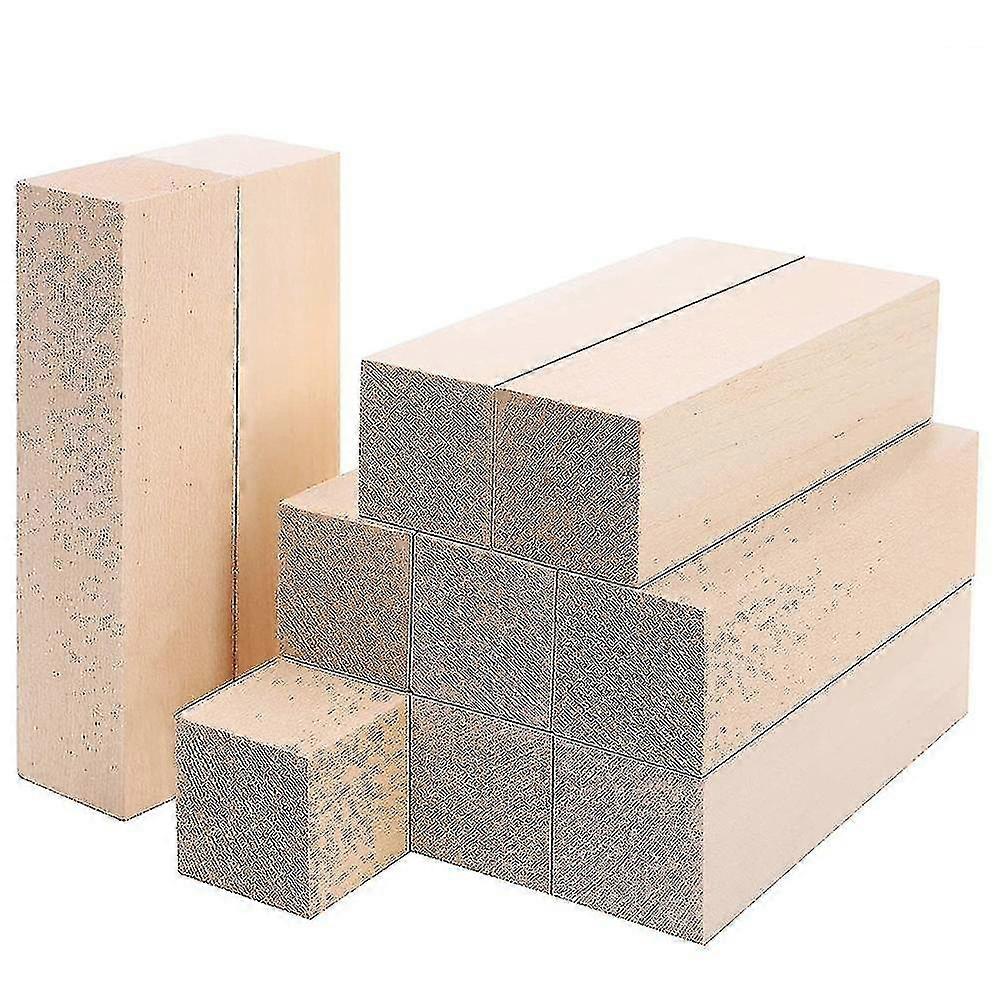 (10 Pack) 4 X 1 X 1 Inches Basswood Project Diy Set For Beginners
