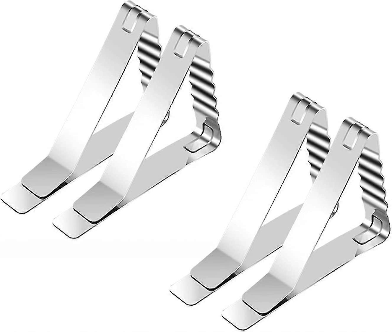 24 Pcs Tablecloth Clips Silver Adjustable Metal Clips